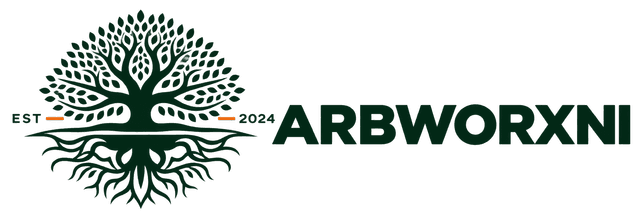 ArbWorx NI tree and roots logo